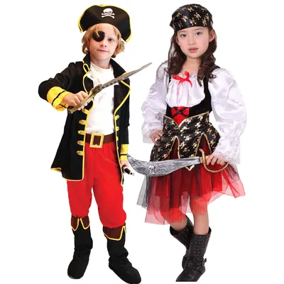 Karibik Pirat Cosplay Outfit Kinder Kapitän Cosplay Set Kinder Buccaneer Kostüme Jungen Party Image