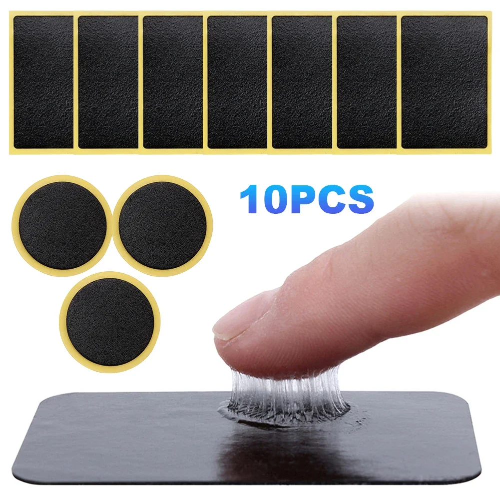 10 Stück Reifens chutz Patch Kleber Fahrrad kleber freie Reifen Patches schnelle Reparatur Fahrrad Reifen Reparatur Patches Fahrrad zubehör Image