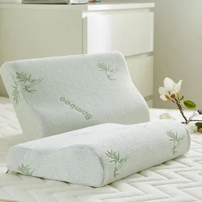 50*30cm Bambus faser kissen langsamer Rück prall Gesundheits wesen Memory Foam Kissen Memory Foam Kissen ortho pä dische Kissen unterstützen Nacken relief
