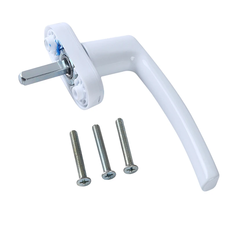 Fenster griff aus weißer Aluminium legierung mit Schlössern Universal-Türgriff schlüssel verriegelung zum Drehen der Doppel verglasung stür Image