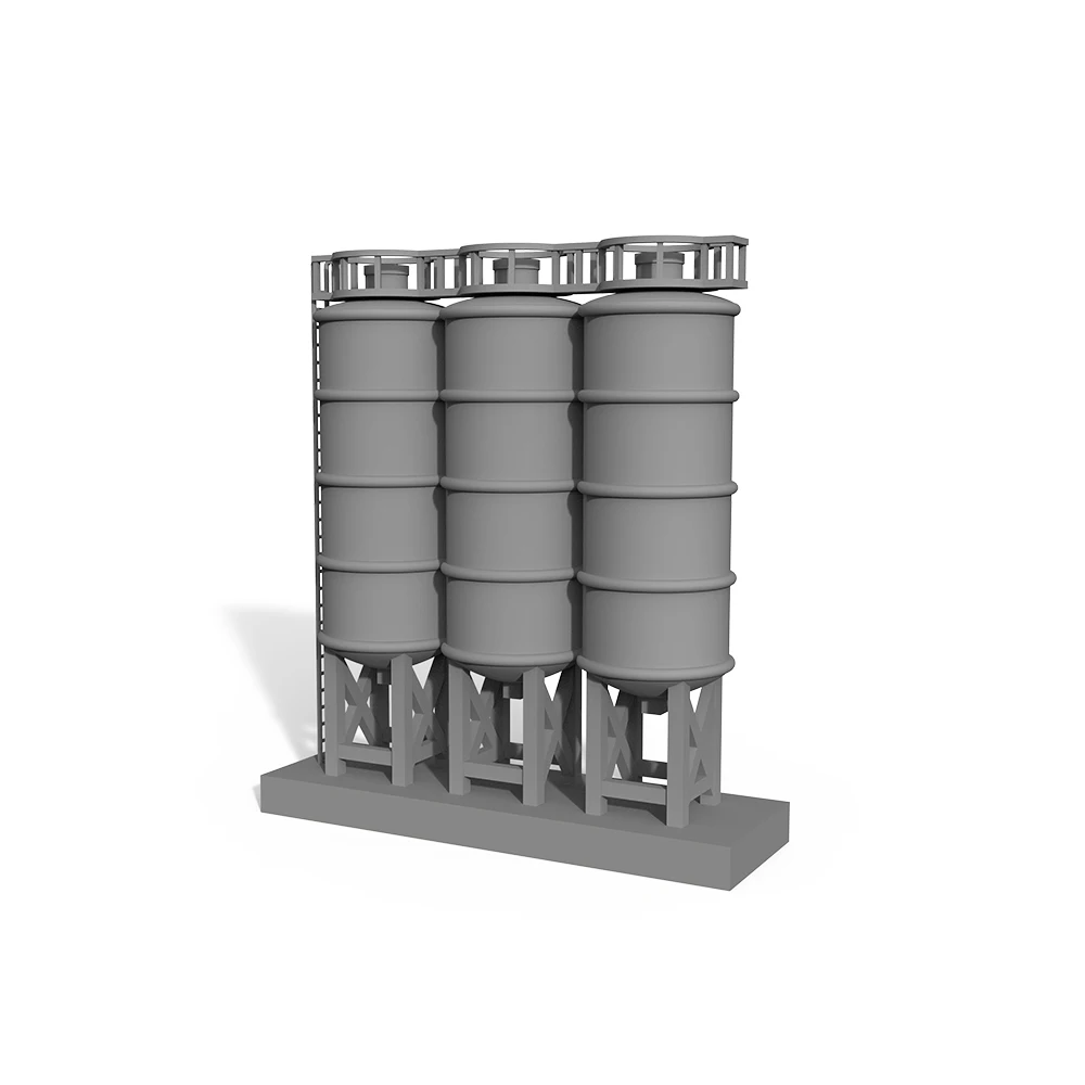 Yao's Studio LYT165 1/87 1/144 1/160 1/200 HO Scale Model Storage Tank For Model Railroads Display