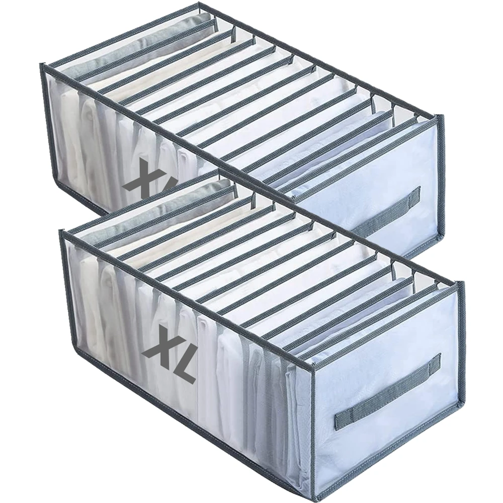 2 Stück Kleider schrank Kleidung Veranstalter 12/9 Gitter Schrank Veranstalter und Aufbewahrung für Kleidung Jeans Socken Röcke BH Aufbewahrung sbox Schrank
