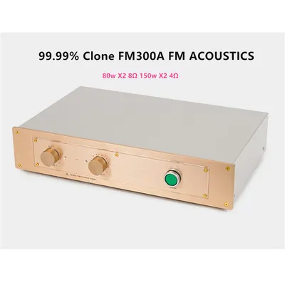 NEUER, verbesserter 99,99 % Klon FM300A FM ACOUSTICS Hi-Fi-Audio 80 W X2 8 Ω 150 W X2 4 Ω Leistungsverstärker mit High-End-Komponenten
