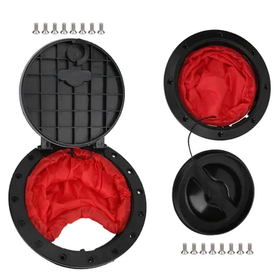 Boat Sealing Hatch Cover Round Circular Type Lid Waterproof Kayak Accessories W/Storage Bag Cover W/Storage Bag Kayak Accessory
