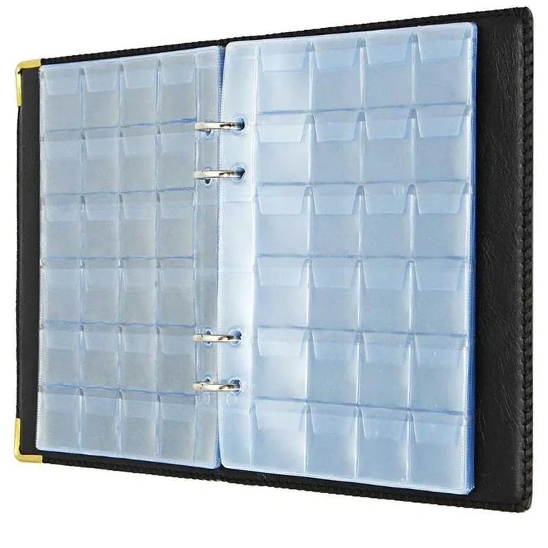 Münz sammelbuch große Kapazität alte Gedenkmünzen binder Sammlung Broschüre Album schwarz Image