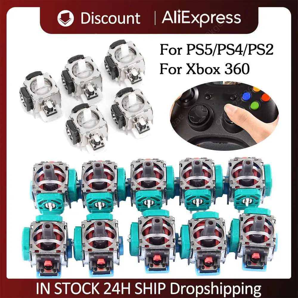 5/10 stücke 3D Analog Joystick für ps5/ps4/ps2 Sensor modul Daumen Stick Ersatzteile für Xbox 360 Gamepad Controller Zubehör