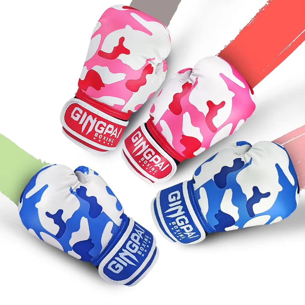 Heißer Verkauf 1 Paar Kinder Geschenk Kinder Kickboxen Kick Box Training Stanzen Sandsack Sport Kampfhandschuhe MMA Boxhandschuh Image