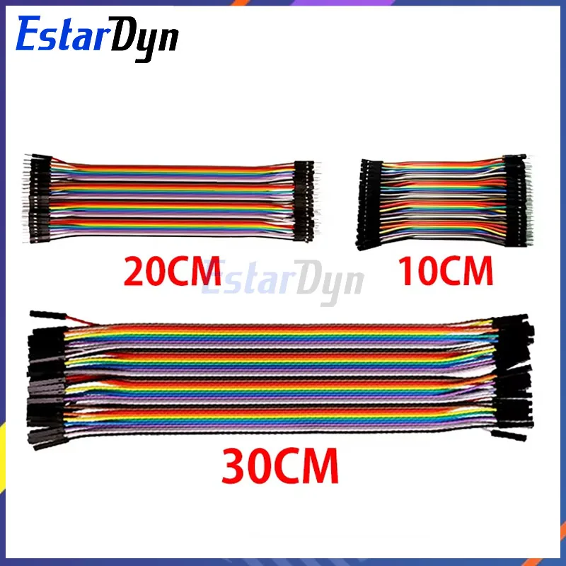 Estardyn Dupont Linie 10cm/20cm/30cm männlich zu männlich weiblich zu männlich weiblich zu weiblich Überbrückung kabel Dupont Kabel für Arduino DIY Kit Image