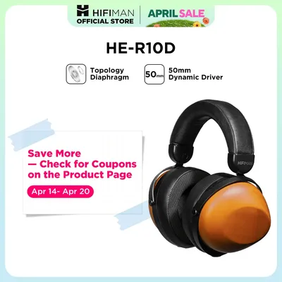 HIFIMAN HE-R10D Dynamic Topology Driver Over-Ear-Kopfhörer mit geschlossener Rückseite für Zuhause, Image