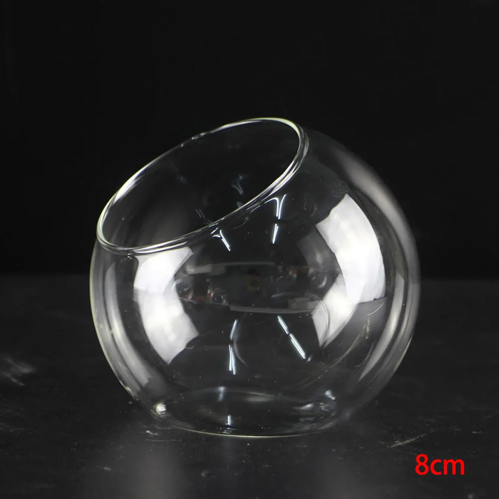 8/10/12 cm Micro Landschaft Glas Vase Sukkulente Terrarium Container Blumentopf Vase Mini Landschaft Transparent glas Vase