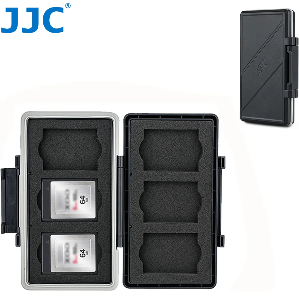 JJC XQD Cfexpress Typ B Kartenetui Halter Aufbewahrung für Nikon Z8 Z9 Z6III Z6II Z7II Z6 Z7 D4 D850 D5 D500 D6 Fuji XH2 XH2S 100II Image