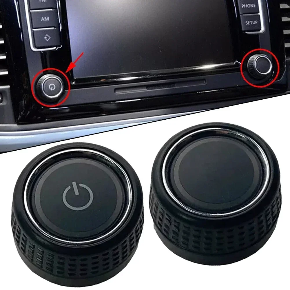 ​ Auto Auto Innen Radio CD Control Drehknopf GPS Bildschirm Schalter Taste Für Golf 6 Für Skoda 6C 0919603 Autozubehör Image