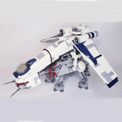 1325PCS Neues MOC- 124928 New Republic Transport Aircraft V2 (AT-TE) DIY kreative pädagogische Image