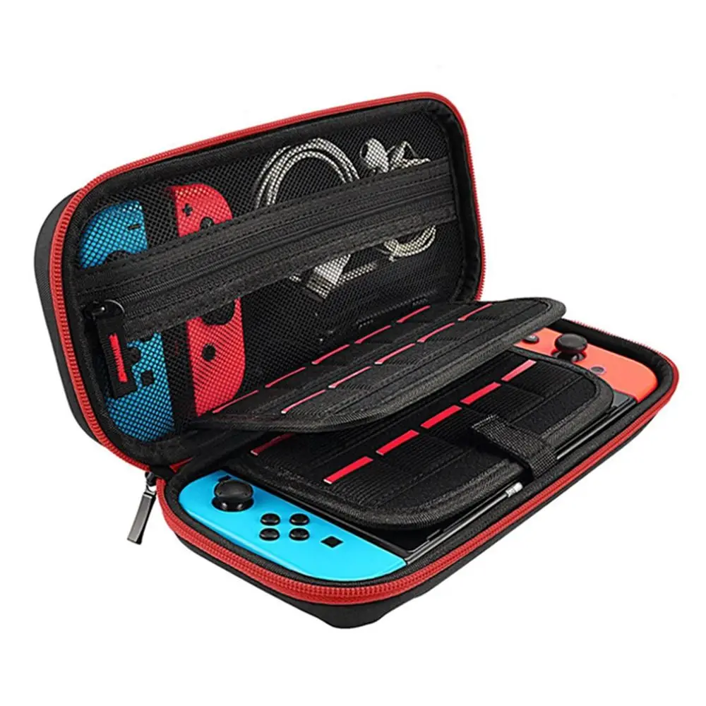 Trage tasche für Nintendo Switch Console für Switch oled mit 20 Spiele patronen schützende Hartschalen-Aufbewahrung tasche Image