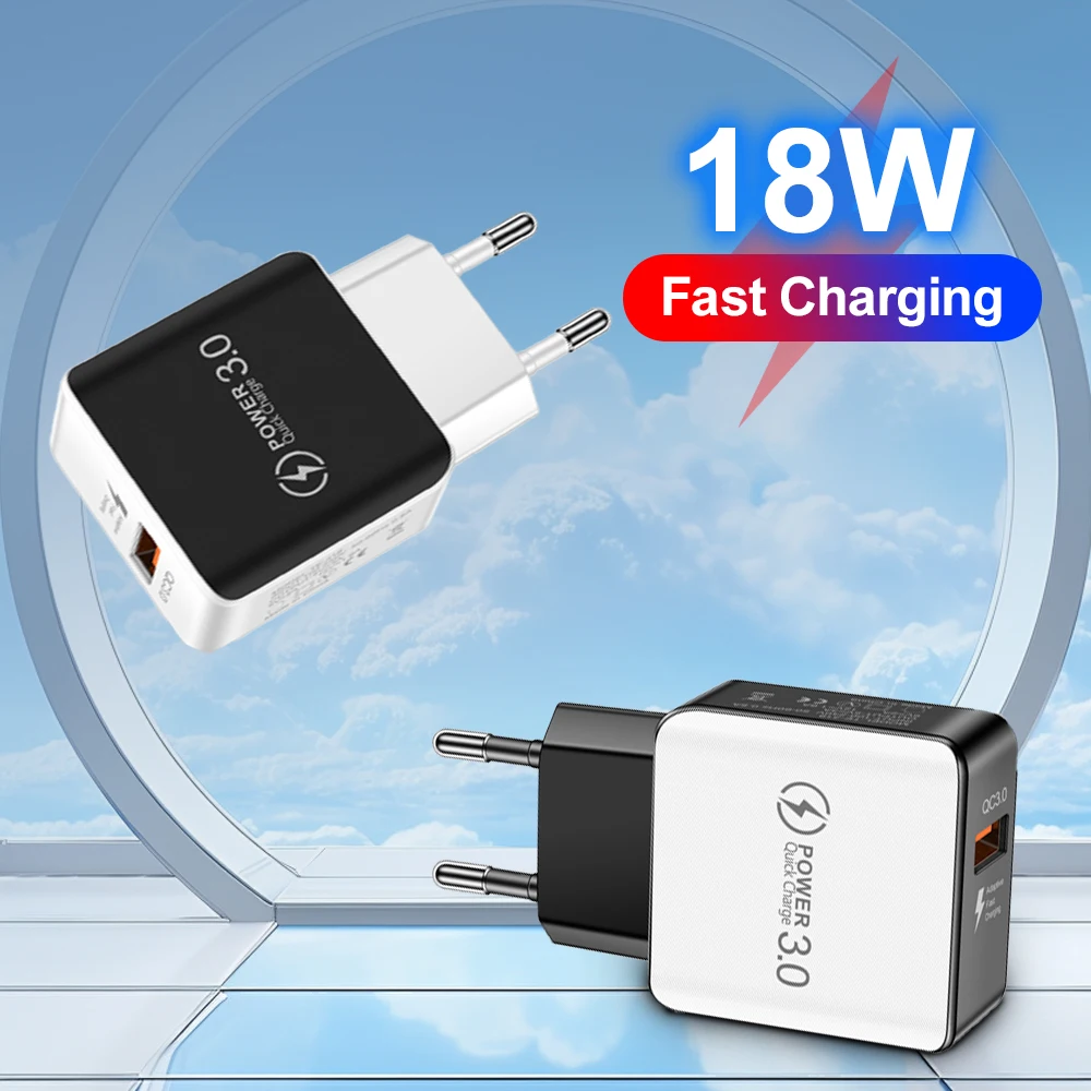 Quick Charge 3,0 4,0 USB Ladegerät Universal 5V 3A Schnelle Lade Adapter Für Samsung S10 Xiaomi Huawei Tablet Handy ladegerät Image