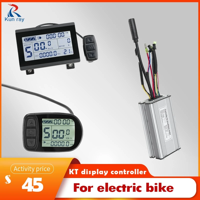 Kt bürstenloser Regler für Elektro fahrrad 350w Geschwindigkeit regler 500w 22a für E-Bike Motor lcd3 Display Roller Display lcd5 Image