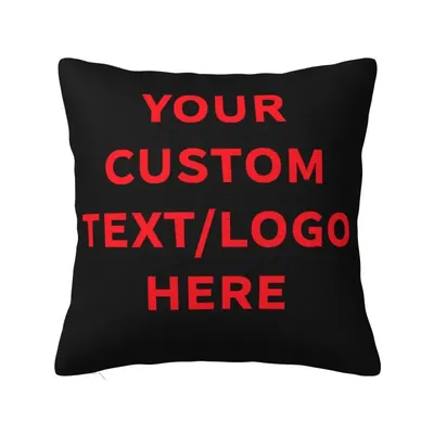 Custom Fashion Your Custom Text Logo Foto Hier Kissenbezüge 40x40cm Polyesterkissen für Sofa Image