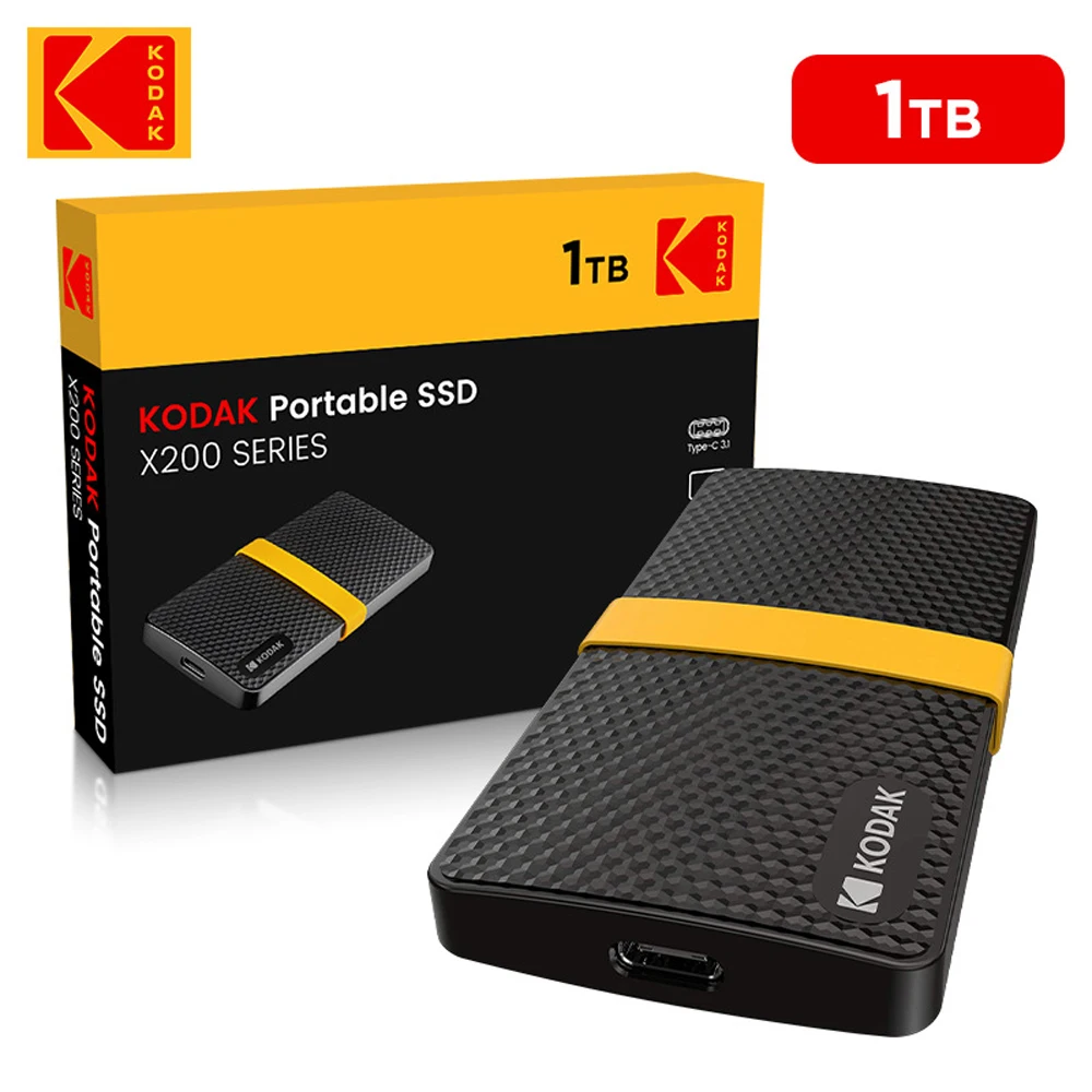 Kodak 128G-1TB Typec USB3.1 mobile Festplatte X200 mit einer Lesegeschwindigkeit von bis zu 500 MB/s Solid-State Image