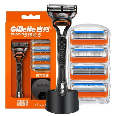 Gillette Razor Fusion 5 Ultra Thin Blade Men's Razor with Sideburn Trimmer 1 Handle 5 Razor head 1