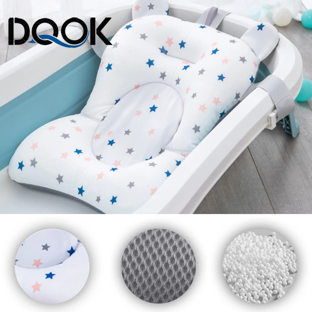Baby-Badesitz, Stützmatte, faltbar, Baby-Badewanne, Polster und Stuhl, Badewannenkissen für Neugeborene, rutschfest, weich