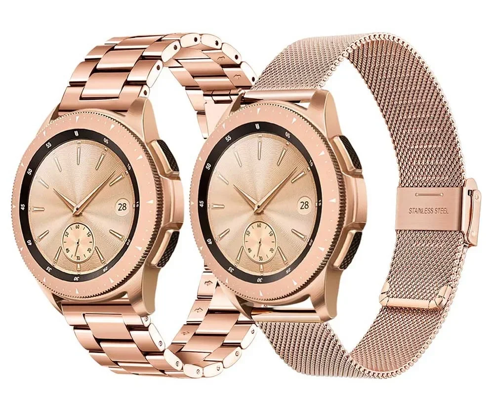 14 16 18 20 22 24mm Schnell verschluss Mailänder/Soild Edelstahl Uhren armband Universal Armband Falt schnalle Ersatz Image