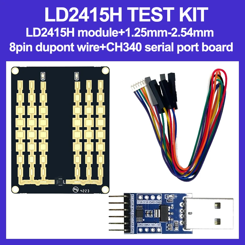 Hallo-link neue 24g auto fahrzeug geschwindigkeit erkennung mmwave rf radar sensor modul HLK-LD2415H Image