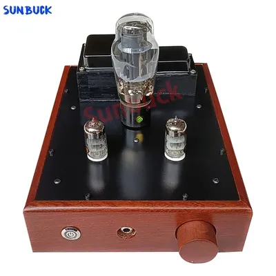 Sunbuck 32Ω-600Ω 2.0 1W Vacuum Tube Amp Amplifier 0 Noise 6N3 6N5P GE5670 6080 Vacuum Tube Headphone