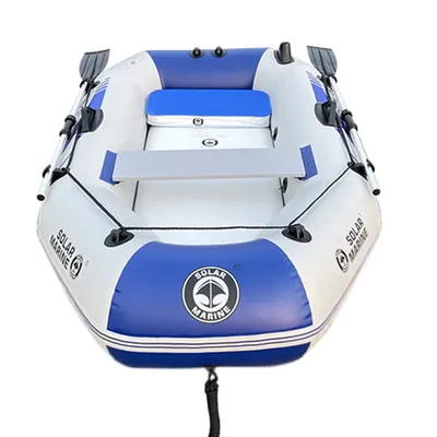 Solar Marine 2 Person PVC Fishing Boat 2M Inflatable Kayak Wear-resistant Canoe Waterplay Craft with Free Accessories