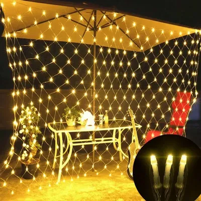 4mx6m 2mx3m 1.5mX1.5m Christmas Garlands LED String Christmas Net Light Fairy Xmas Party Garden Wedding Decoration Curtain Light