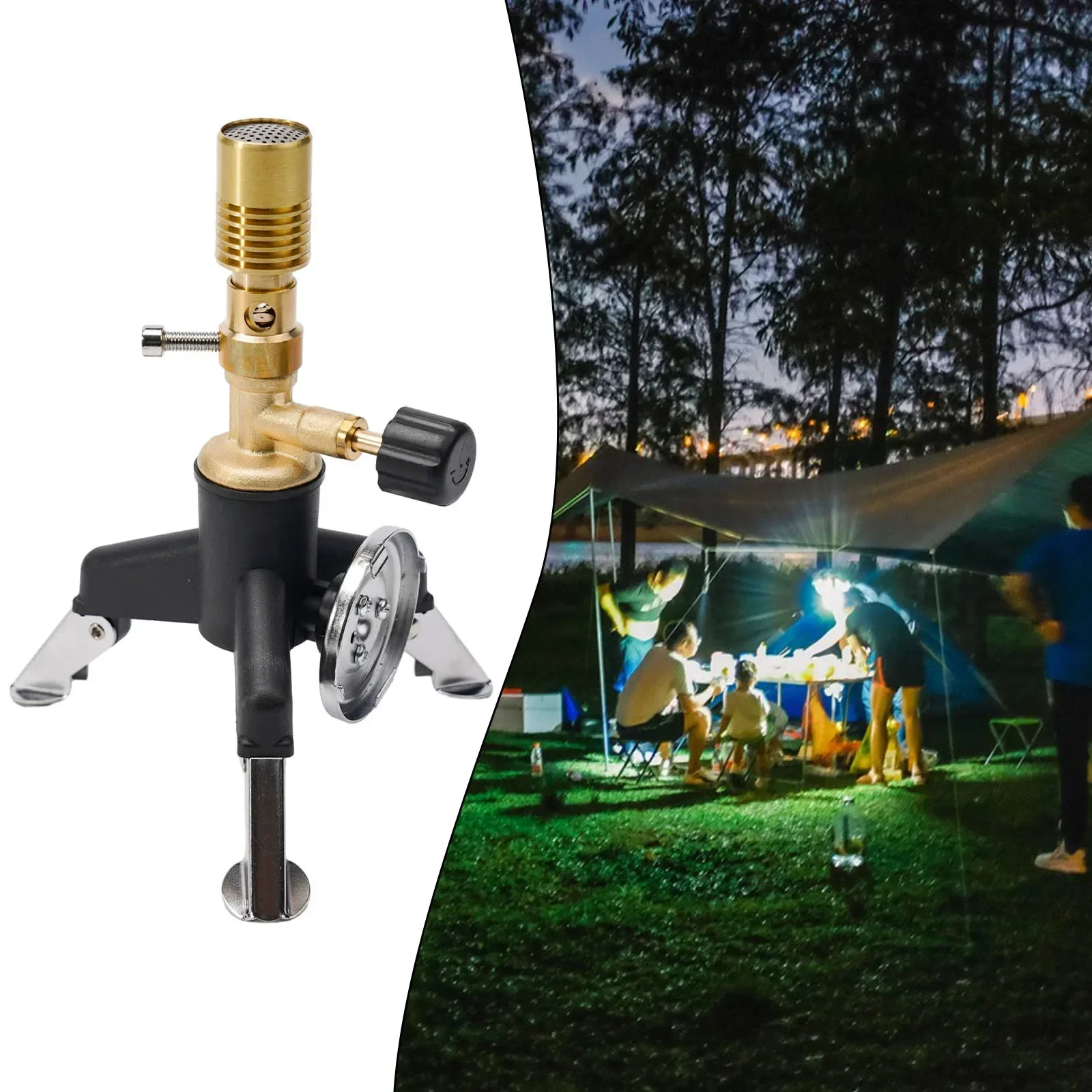 1pc Tragbare Labor Bunsen Brenner Licht Gas Taschenlampe Messing Multi Camping Werkzeuge Labor Bunsen Brenner Licht Image