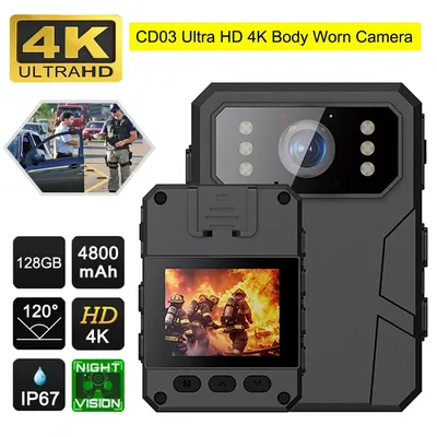 4k hd mini kamera mit hd ips bildschirm zurück clip polizei rekorder tragbare körper kamera bewegungs erkennung ir nachtsicht