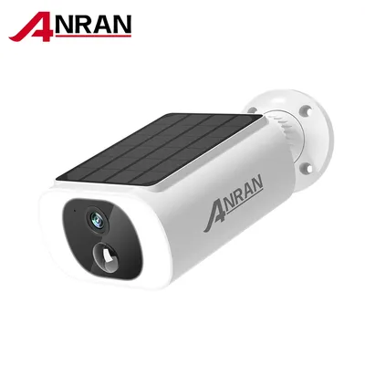 ANRAN 2K Solar Sicherheit Kamera 3MP Outdoor Wireless 2,4G WIFI Kamera Batterie Kamera Flutlicht Farbe Nachtsicht kann NVR hinzufügen