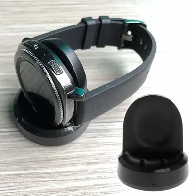 Drahtloses Ladegerät Smart Watch Ladestation Ladestation für Samsung Galaxy Watch 46/42mm Gear S3 S2 Sport