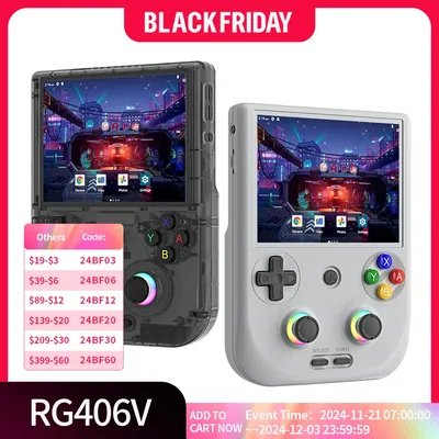 ANBERNIC RG 406V Video Handheld Spielkonsole 4 "IPS HD Touchscreen Android 13 Wifi Retro Spiele