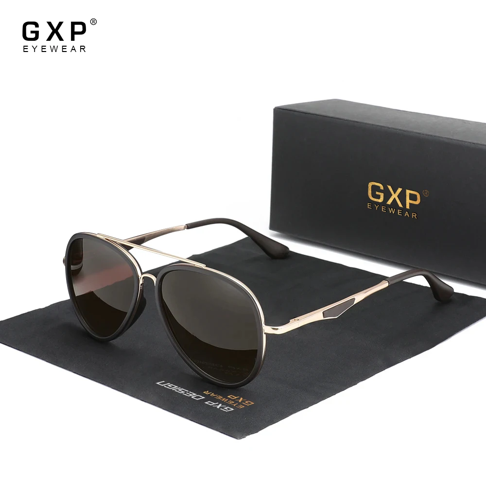 GXP Marke Klassische Pilot Sonnenbrille Polarisierte UV400 Mode Augenschutz Sonnenschutz Gläser Frauen Im Freien Fahren Urlaub Brillen Image