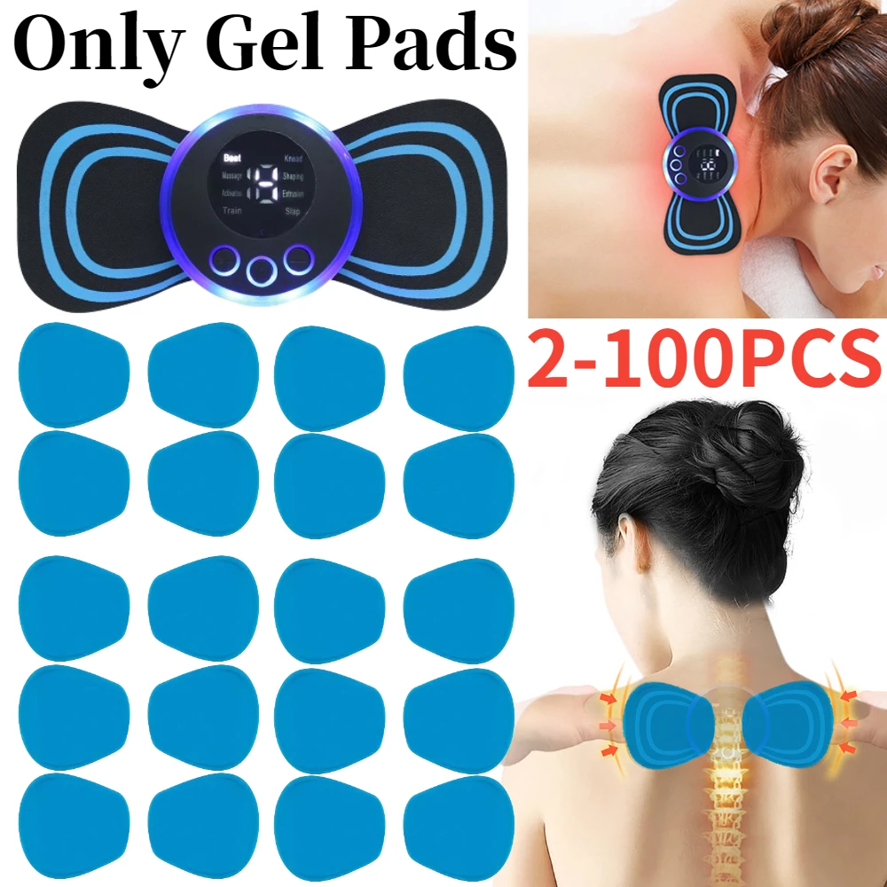 2-100 stücke Silikon Gel Pad Muskels timulator Trainings gerät ems Nacken massage gerät Körper massage gerät Patch Ersatz Rücken massage Instrument