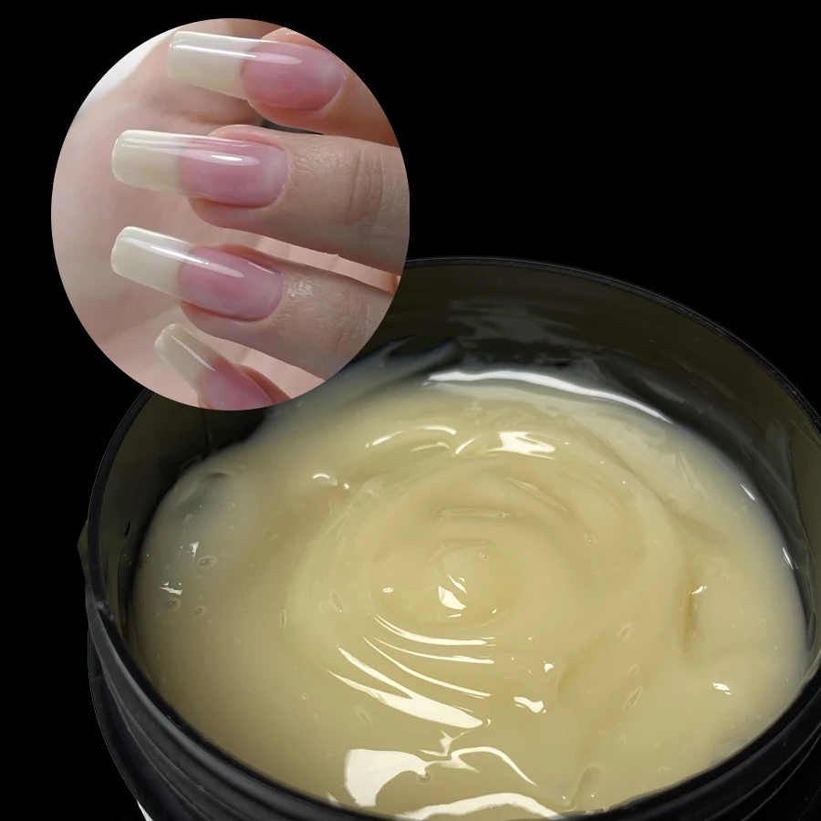 Jillnails 100 g Natural Jelly Gel Builder Nails Extension Clear Nail Sculpt Rubber Cream Gel Image