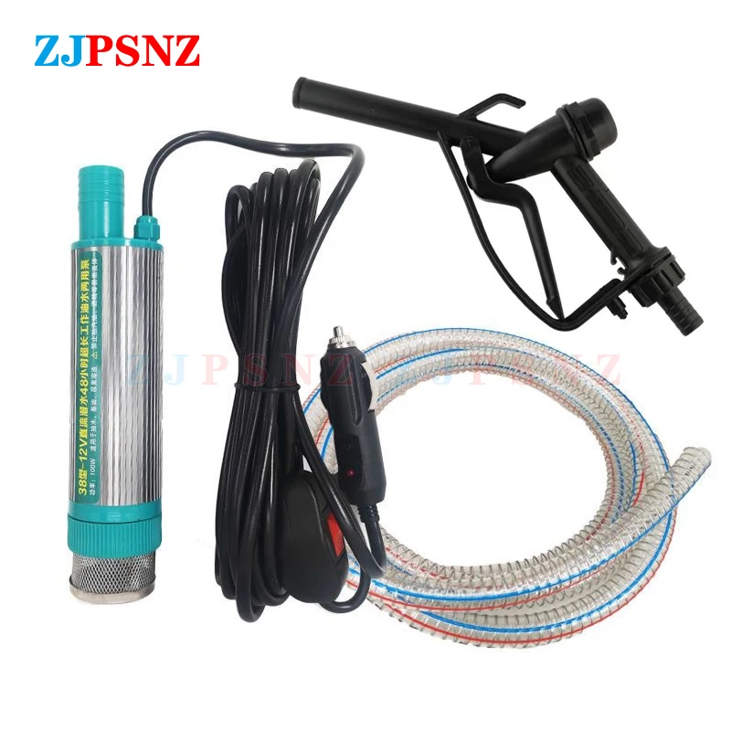 Elektrische Auto Pumpe 38mm Tragbare Mini Für Pumpen Diesel Öl Wasser Transfer Pumpe Camping Angeln Tauch Pumpe 30L/min 12V 24V Image
