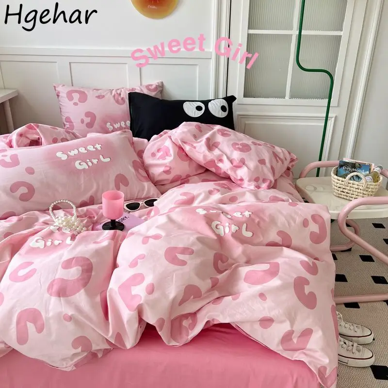Duvet Cover Cotton Household Fashion Princess Washable Comfortable Skin-friendly Bedding Luxury King Queen Size Home Textile