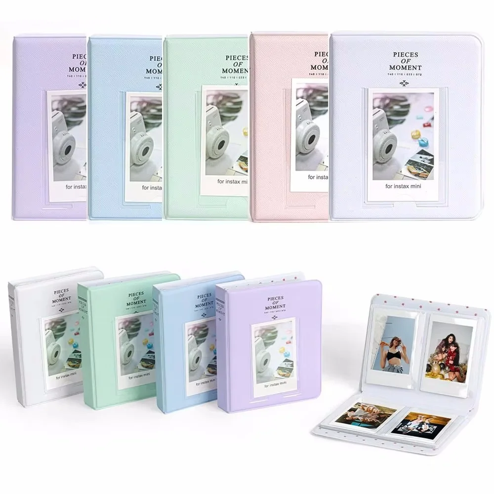 64 Taschen für Polaroid Fotoalbum Mini Instant Picture Case Aufbewahrung für Fujifilm Instax Mini Film Instax Hochzeitsfotoalbum Image