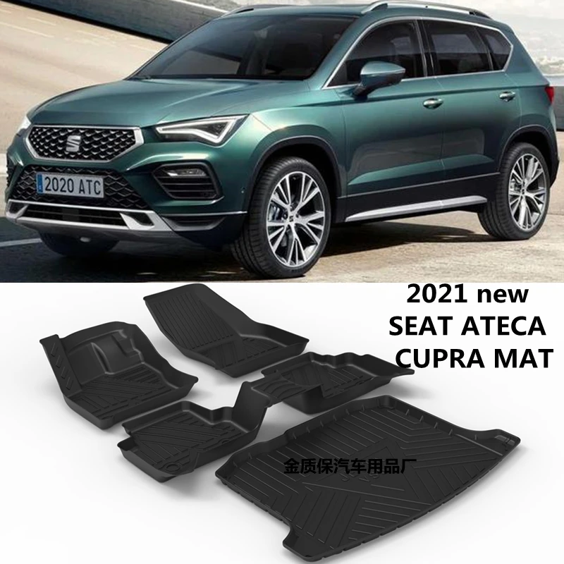 Verwendung für Sitz ateca Auto Teppich ateca Allwetter Auto Boden matte ateca Kofferraum matte fit für Sitz cpura ateca wasserdichte Auto Boden matte
