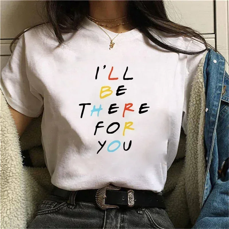 Alte Freunde Tv Show T-shirt Tops Femme Kleidung Weibliche T-shirt Harajuku Frühling Sommer 90s T-shirt Streetwear T-shirts