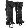 Steampunk Vintage Piraten Stiefel Schuhe Abdeckung Bein Rüstung Leder Schnür Schnalle Stiefel Fall