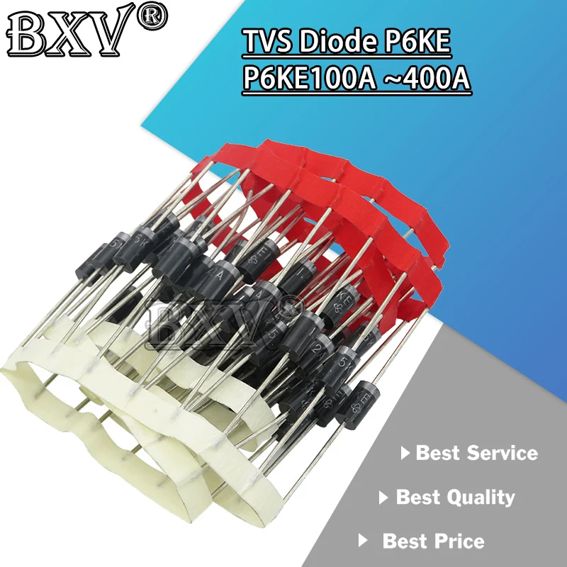 10 Stück p6ke100a 100a p6ke150a 150a p6ke160a 160a p6ke180a 180a p6ke200a 200a p6ke220a 220a p6ke250a 250a TV-Diode p6ke Image