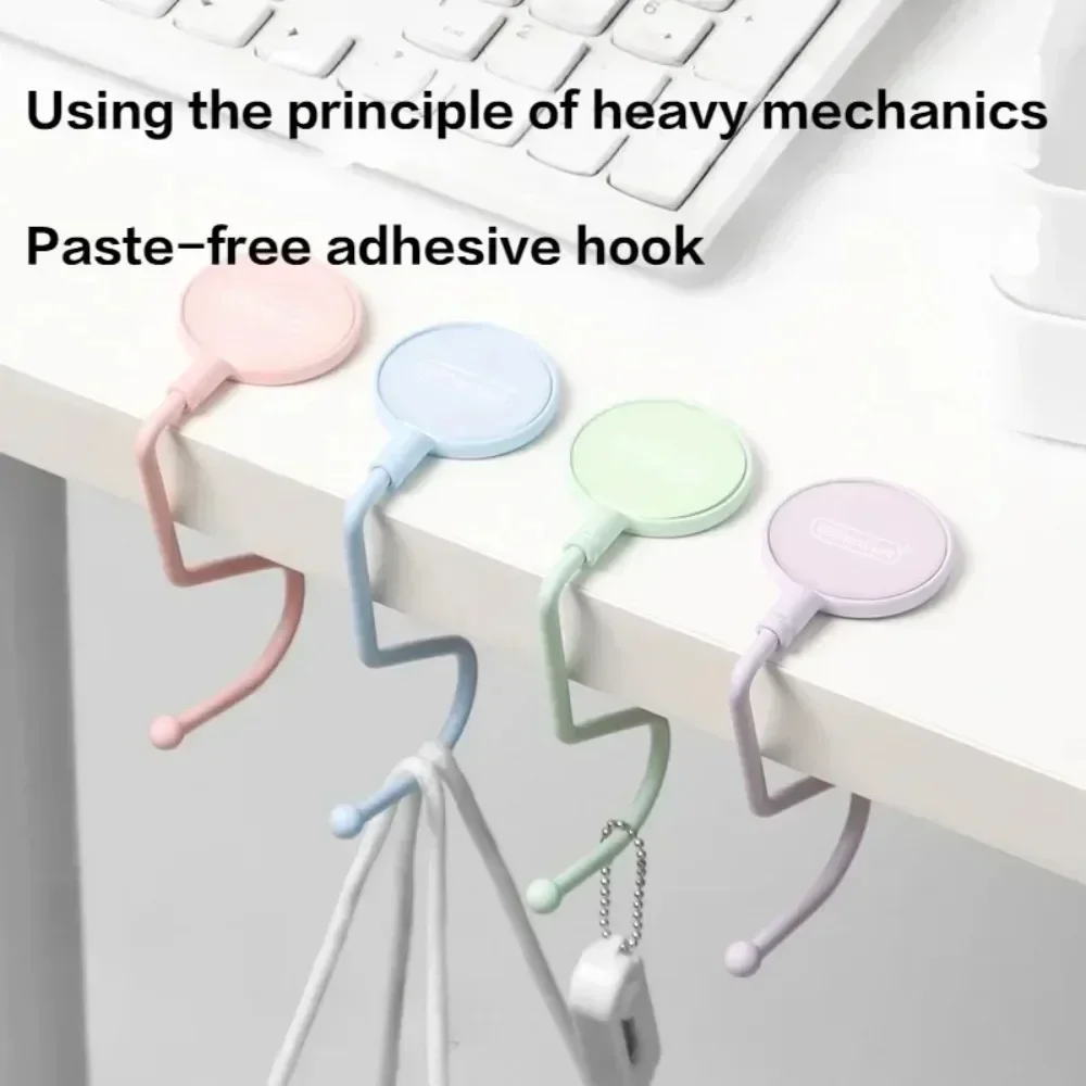 1 Stück niedlicher Morandi-Taschenhaken, schwere Tisch-Geldbörsen-Taschenhaken, Reisehandtasche, Tisch-Seitentaschen-Aufhänger, Büro-Schreibtisch-Organizer