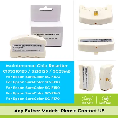 Chip reset ter für epson sure color f170 f100 f130 f160 SC-F100 SC-F130 SC-F160 SC-F170 drucker sc23mb wartungs tank