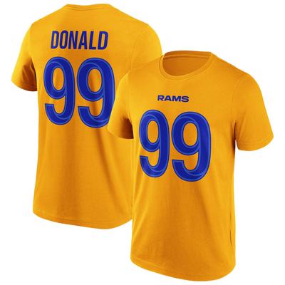 Los Angeles Rams T-Shirt mit alternativem Namen und Nummer - Aaron Donald - Herren Image
