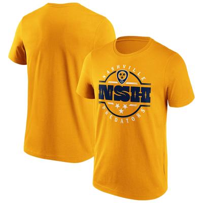 Nashville Predators Fanatics Branded Hometown Graphic T-Shirt – Gold – Herren Image