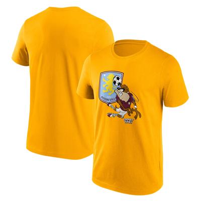 Aston Villa Looney Tunes Taz Graphic T-Shirt – Gold – Herren Image