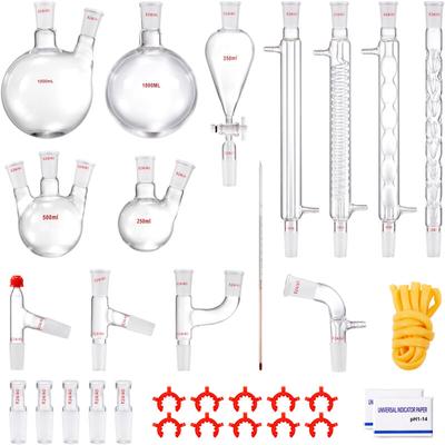 VEVOR Labor-Destillationsset, 3,3-Boro-Laborglas-Destillationsset mit 24- und 40-Verbindungen, Image